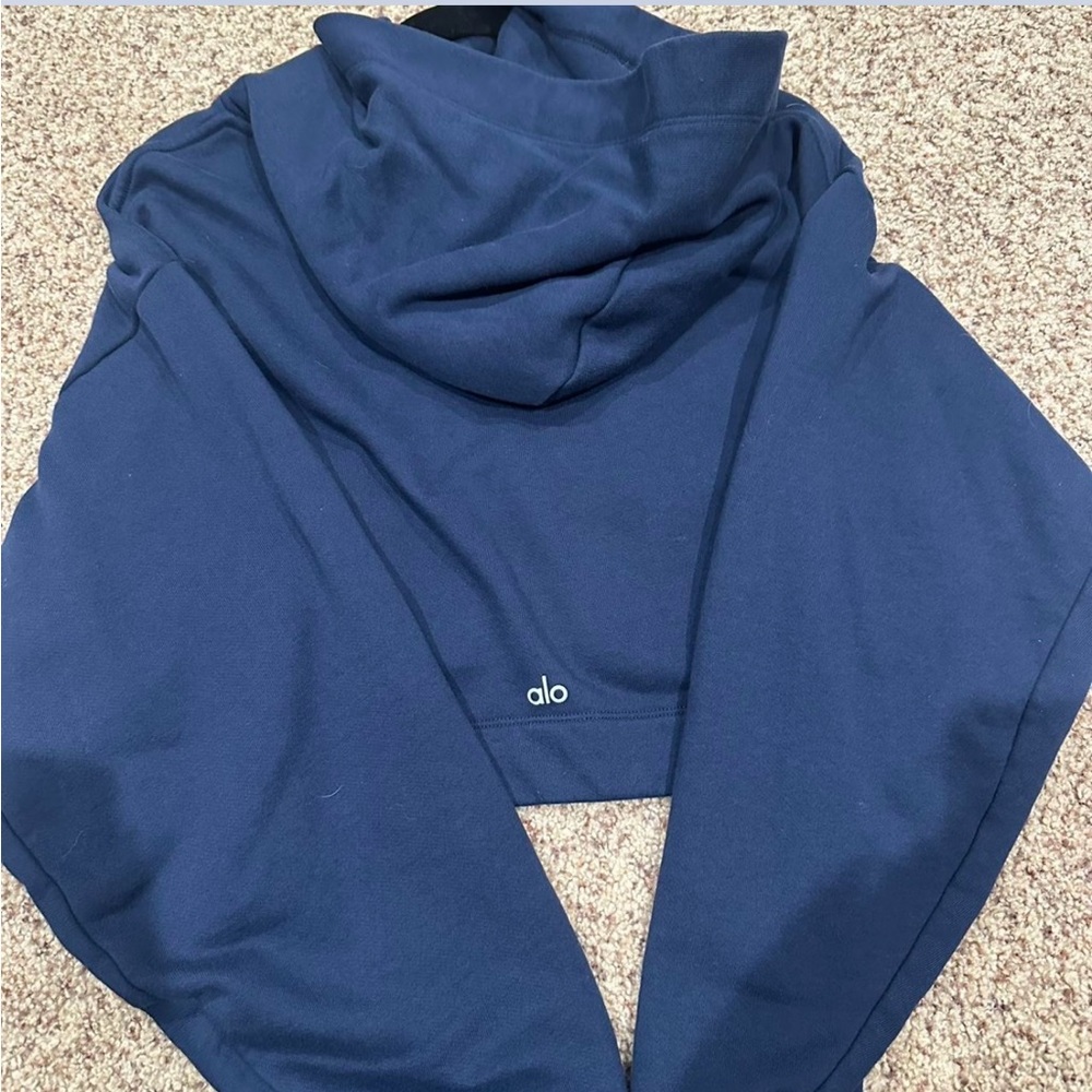 Alo Navy Blue Hoodie